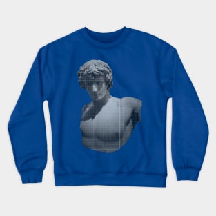 Antinous in a grid Crewneck Sweatshirt